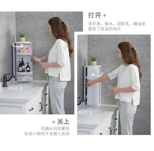 EMSA Bathroom Cabinet – Double Layer Corner Storage Organizer