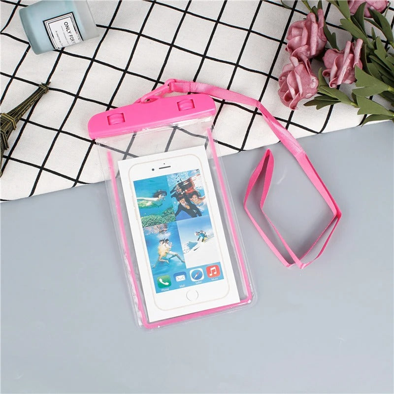 Pack of 2 Waterproof Mobile Pouch – Universal Touch Screen Phone Case (Waterproof Cover)