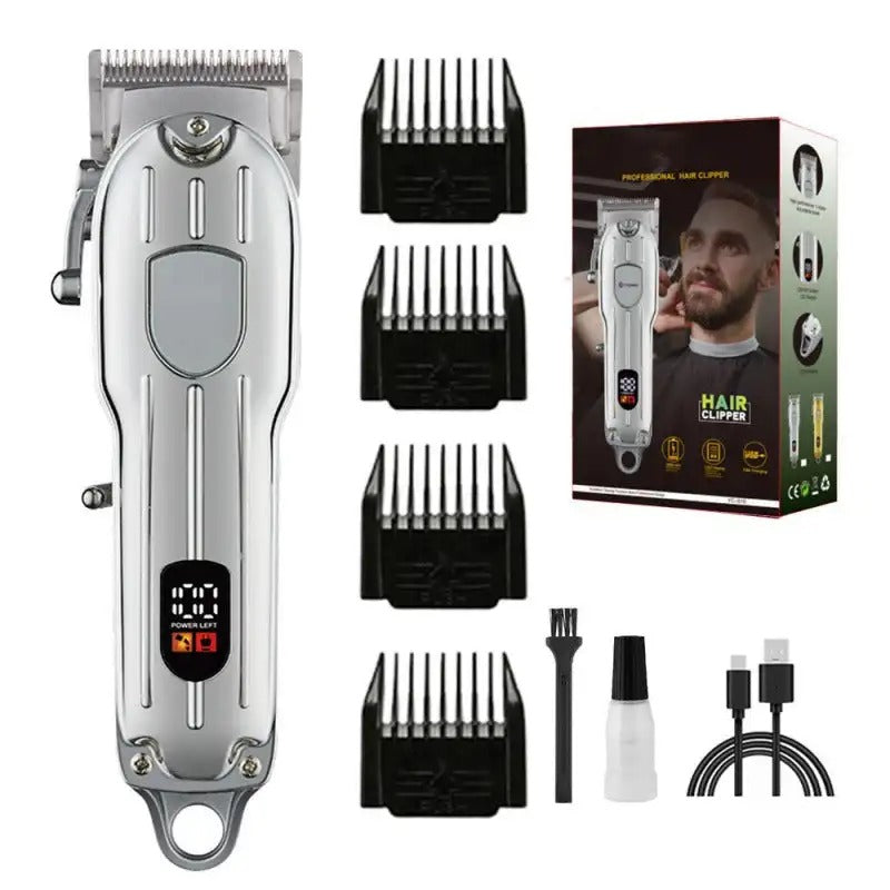 Digital Hair Trimmer FR-D 8671 Golden Edition – Rechargeable Professional Beard & Hair Clipper