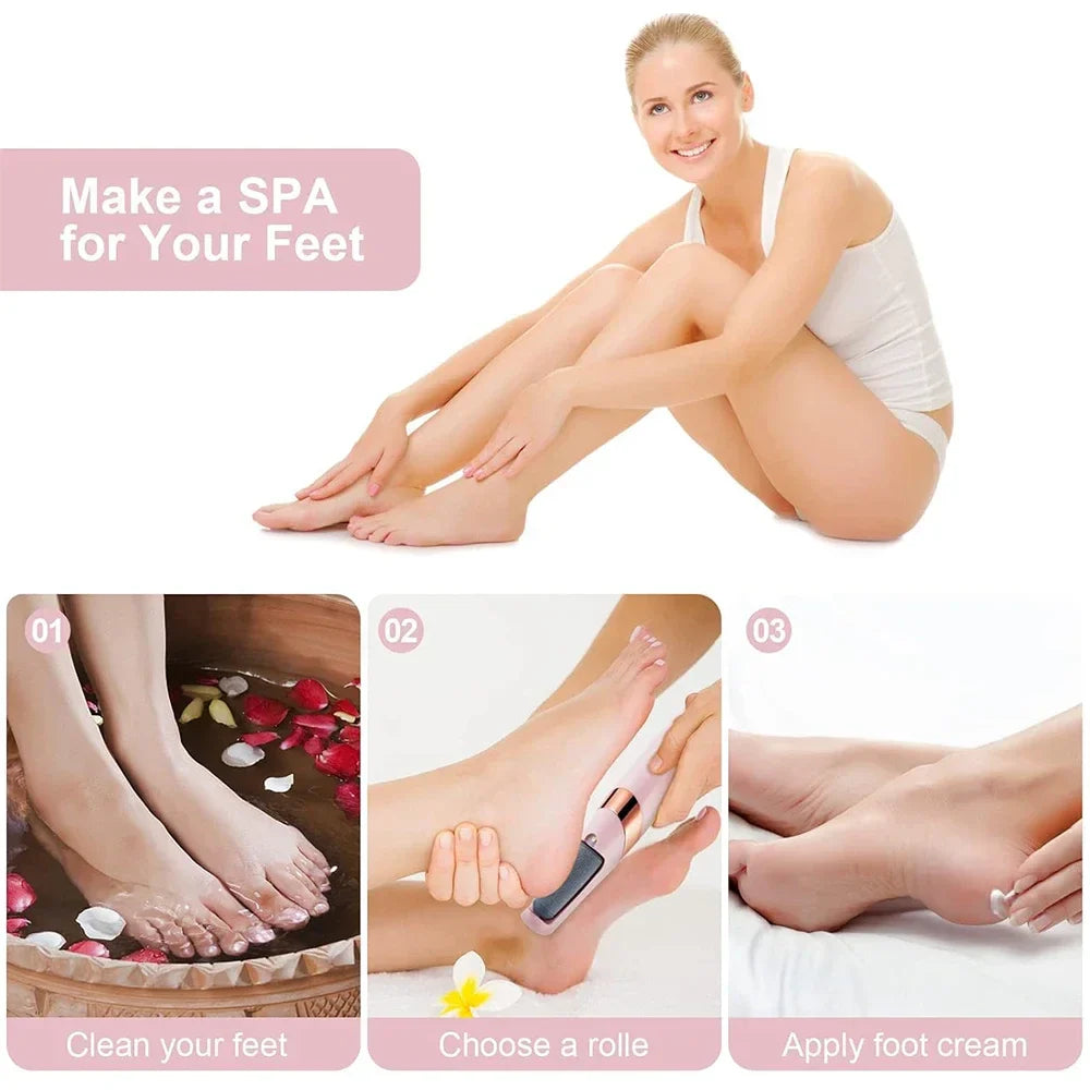 Flawless Pedicure Tool – Electric Foot Callus Remover | Rechargeable Waterproof Heel File