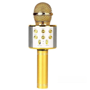 858 Wireless Karaoke Microphone – Bluetooth Singing Mic with Speaker & Voice Effects