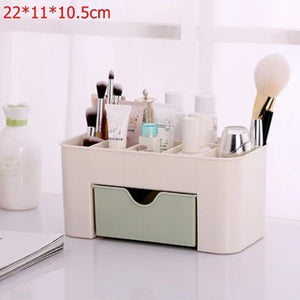 Cosmetic Organizer Box with Drawer – Makeup & Skincare Storage Holder