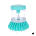 Pack of 2 Dish Cleaning Brush with Soap Dispenser – Automatic Liquid Dispensing Kitchen Scrubber
