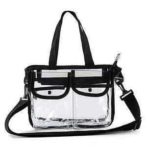 Transparent Cosmetic Bag – Waterproof Makeup Organizer with Shoulder Strap