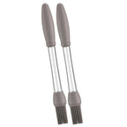 Pack of 2 Oil Push Silicone Brush – BBQ Oil Dispenser Brush for Cooking & Baking