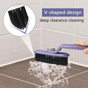 (Pack of 2) 3-in-1 Gap Cleaning Brush – V-Shaped Tile & Corner Scrubber