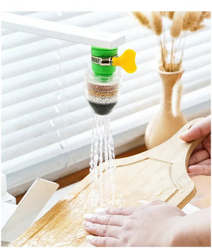 Stone Faucet Water Filter – Multi Layer Tap Filter | Clean & Purify Kitchen Water (Universal Fit)