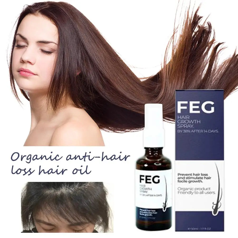 FEG Hair Growth Spray – Anti Hair Fall Treatment | Fast Hair Regrowth & Stronger Hair Formula