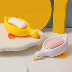 Pack of 2 Cute Duck Soap Holder – Self Draining Soap Dish for Bathroom 🦆