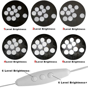 LED Vanity Mirror Light – 3 Color Modes Makeup Light (USB, Hollywood Style Lighting)