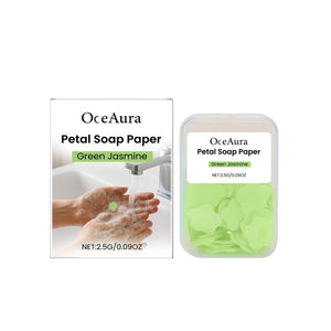 Pack of 3 Flower Paper Soap Sheets – Portable Travel Hand Wash Soap (Box Pack) 🌸