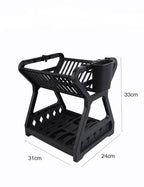 2-Tier Comfort Kitchen Rack – Dish Drying Rack with Cutlery Holder