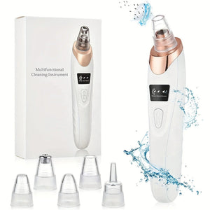 Electric Blackhead Remover Vacuum – Pore Cleaner & Acne Suction Device (5 Heads)