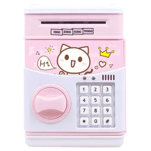 Kids Cartoon ATM Piggy Bank | Password Money Saving Box with Sound