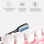 Sonic Electric Toothbrush – Rechargeable Waterproof Oral Care Brush with Extra Heads