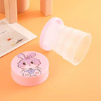 Pack of 2 Magic Glass – Collapsible Foldable Kids Cup with Lid (Portable & Cute Design)