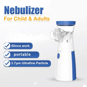 Portable Mesh Nebulizer Machine | USB Rechargeable Silent Nebulizer for Kids & Adults