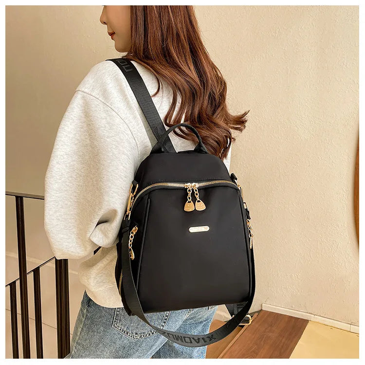 Ladies Croos Body Bag Black and Printed