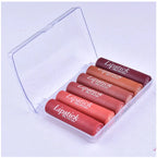 Heng Fang Mini Lipstick Set (6 Shades) – Matte Red & Nude Lipsticks Kit