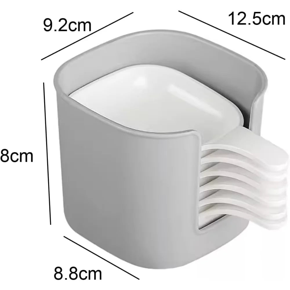 Pack of 2 Seasoning Sauce Dish Set – Mini Sushi Dip Bowls with Holder
