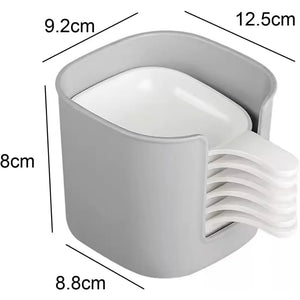 Pack of 2 Seasoning Sauce Dish Set – Mini Sushi Dip Bowls with Holder