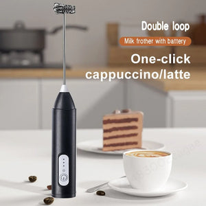 Rechargeable Coffee Beater – Electric Milk Frother | Double Loop