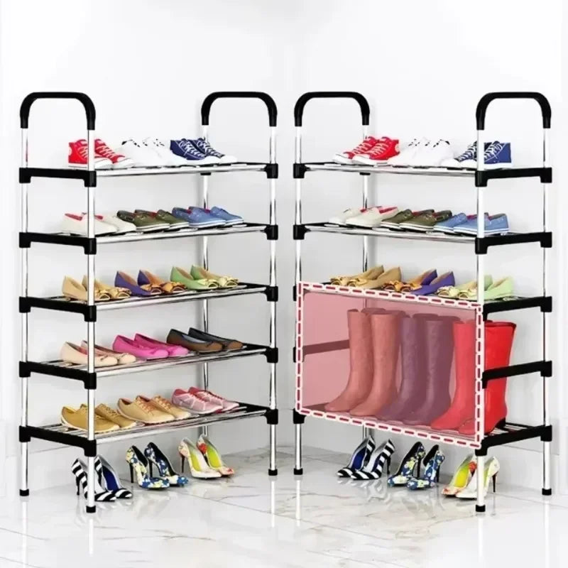 6 Layer Steel Shoe Rack – Heavy Duty Multi-Tier Shoe Organizer