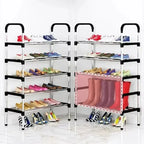 6 Layer Steel Shoe Rack – Heavy Duty Multi-Tier Shoe Organizer