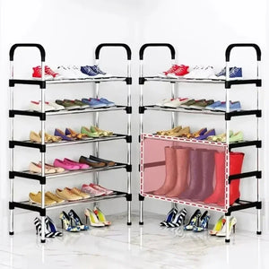 6 Layer Steel Shoe Rack – Heavy Duty Multi-Tier Shoe Organizer