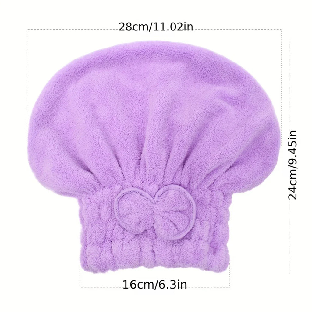 Pack of 2 Bath Towel cap