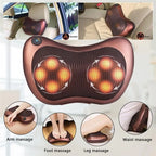 Car Pillow Massager – Electric Shiatsu Neck & Shoulder Massage Cushion with Heat