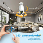 WiFi Bulb Camera 360° – HD Security Camera with Mobile App