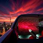 Car USB LED Star Light Projector – Interior Ambient Galaxy Light for Car