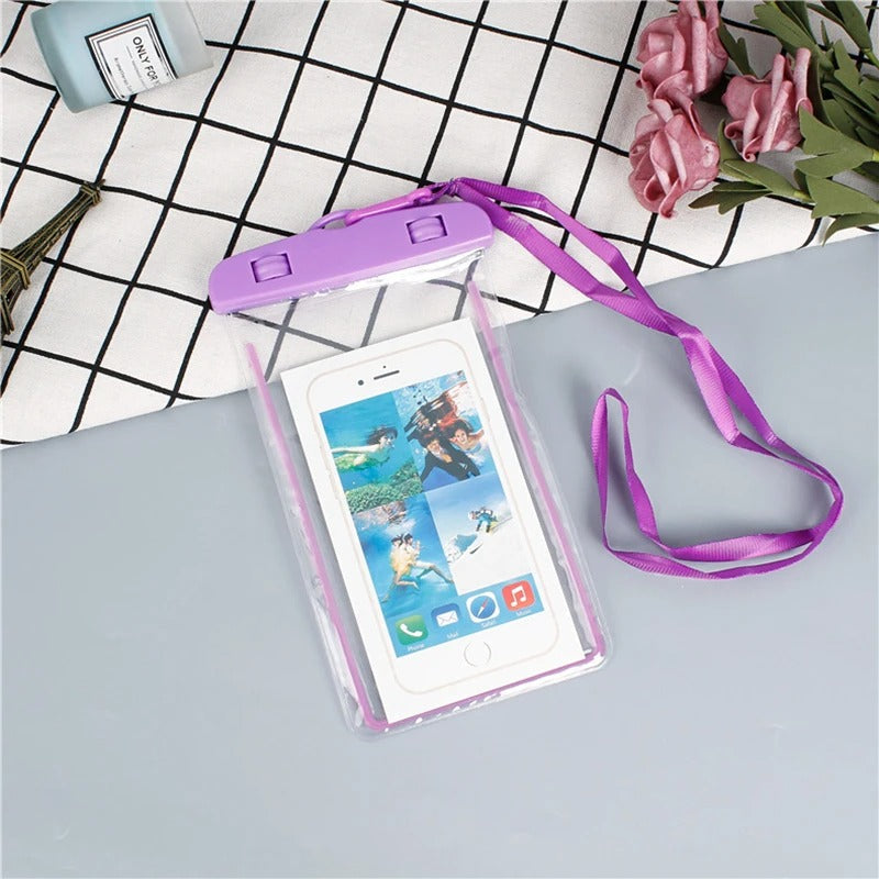 Pack of 2 Waterproof Mobile Pouch – Universal Touch Screen Phone Case (Waterproof Cover)