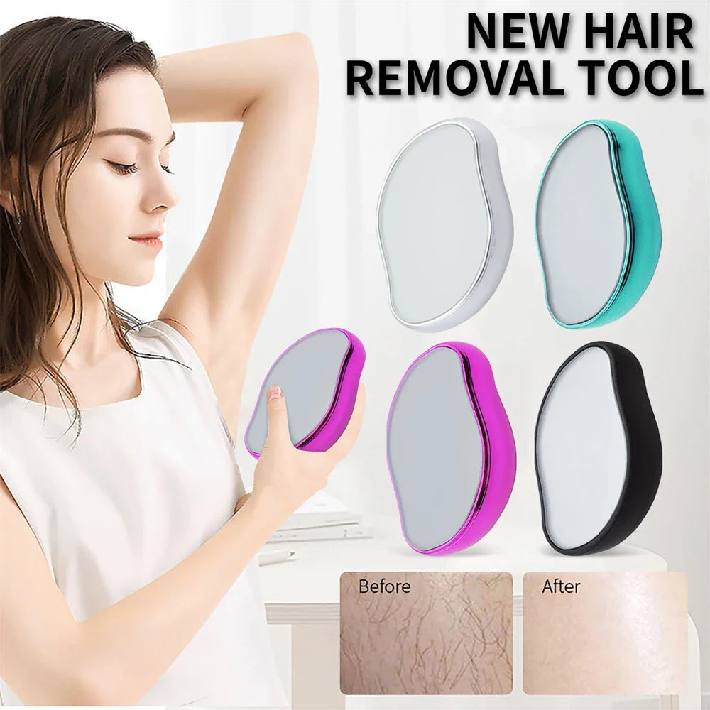 Crystal Hair Remover – Painless Nano Glass Hair Removal Tool for Smooth Skin