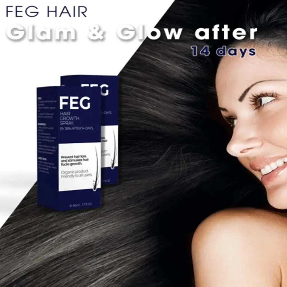 FEG Hair Growth Spray – Anti Hair Fall Treatment | Fast Hair Regrowth & Stronger Hair Formula