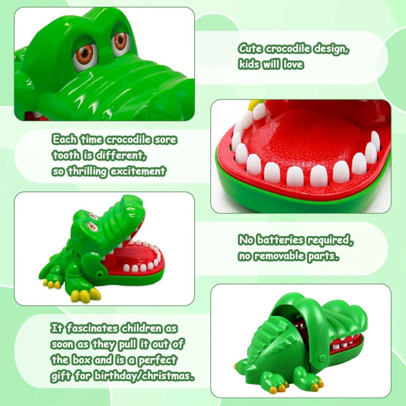 Crocodile Teeth Game Toy | Funny Bite Finger Family Game for Kids
