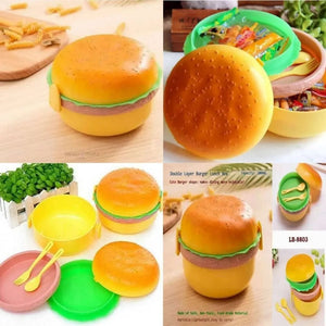 Burger Shape Lunch Box – Cute Kids Lunch Box Leakproof Food Container