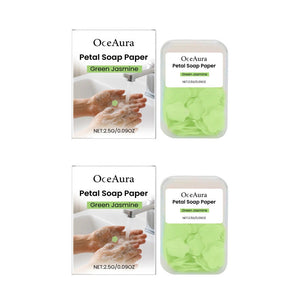 Pack of 3 Flower Paper Soap Sheets – Portable Travel Hand Wash Soap (Box Pack) 🌸
