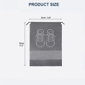 Pack of 3 Non-Printed Shoes Storage Bag – Travel Drawstring Shoe Organizer (Dustproof)
