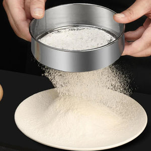 6 Pcs Fine Mesh Flour Sifter Set – Stainless Steel Baking Sieves