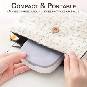 Mini Plastic Jewellery Organizer Box with Mirror – Travel Storage Case