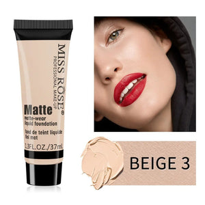 Miss Rose Matte Foundation – Long Lasting Full Coverage Liquid Foundation