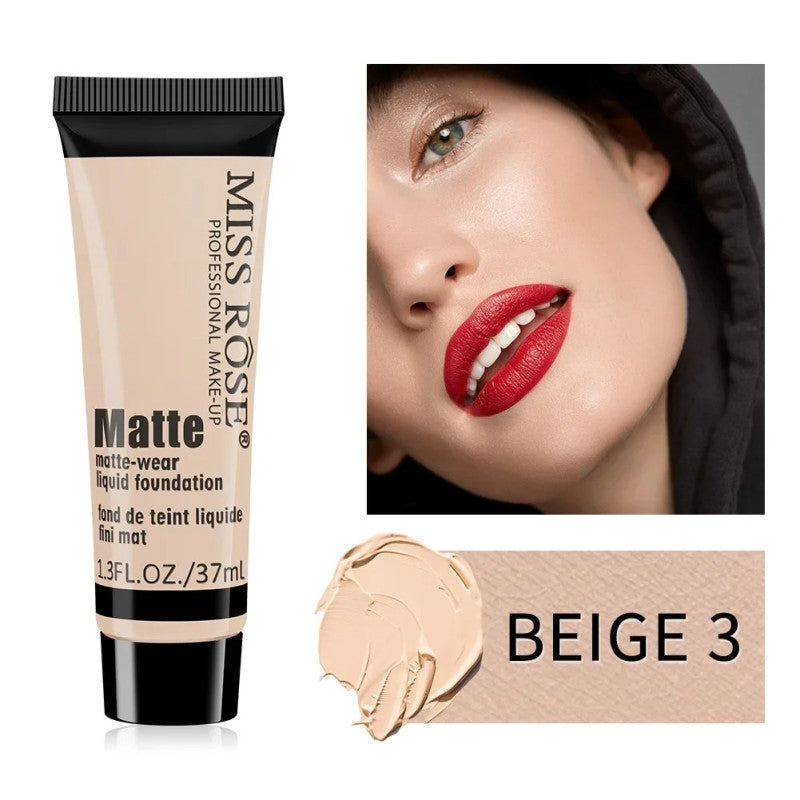 Miss Rose Matte Foundation – Long Lasting Full Coverage Liquid Foundation