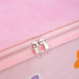 Happy Storage Bag – Foldable Large Capacity Clothes & Blanket Organizer
