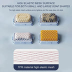 Pack of 2 Non-Slip Base Soap Holder Quick Draining Double Layer