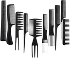 Hair Styling Tool Set (10 PCS) – Professional Combs Kit for Cutting, Styling & Sectioning