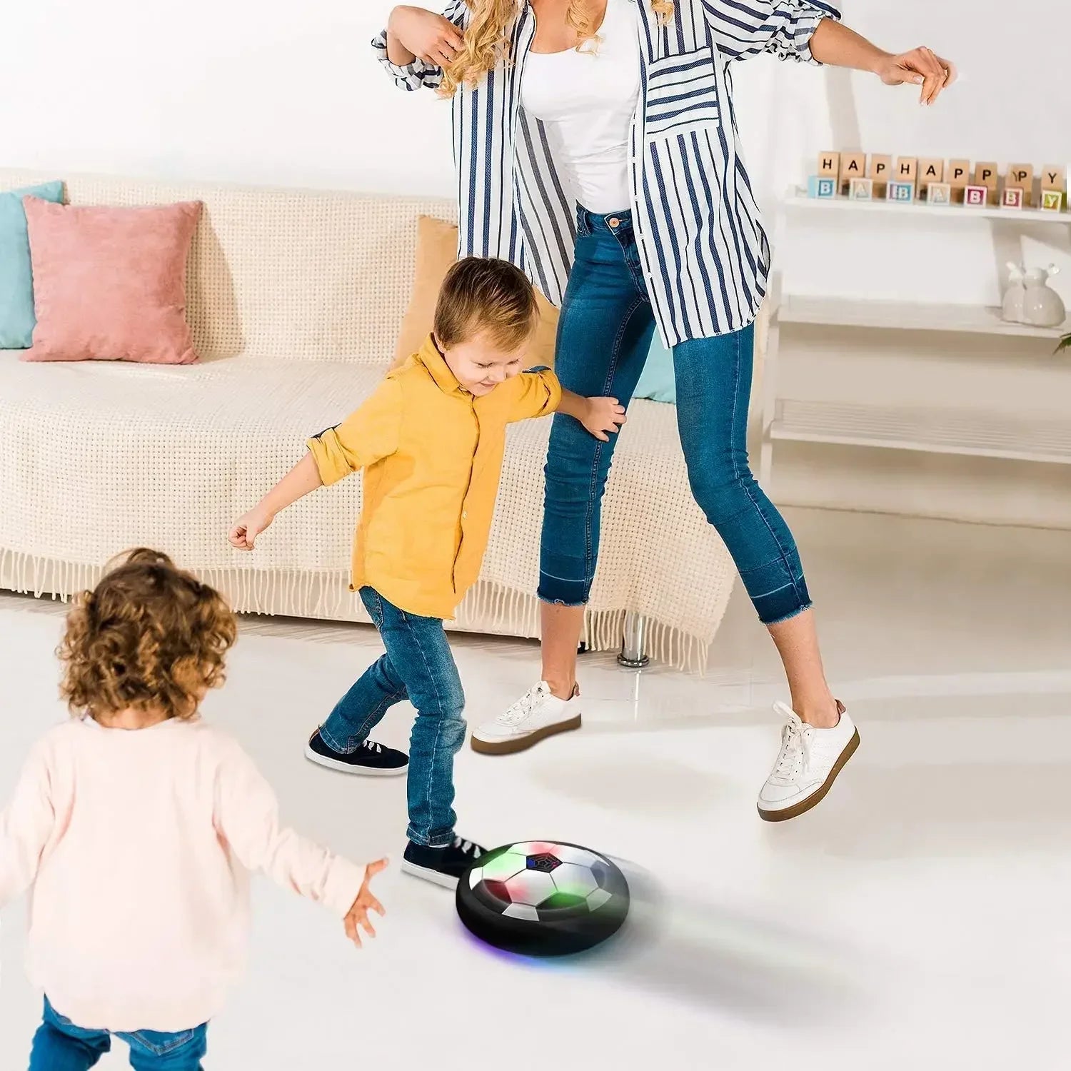 LED Hover Ball Toy for Kids | Air Floating Football Indoor Game
