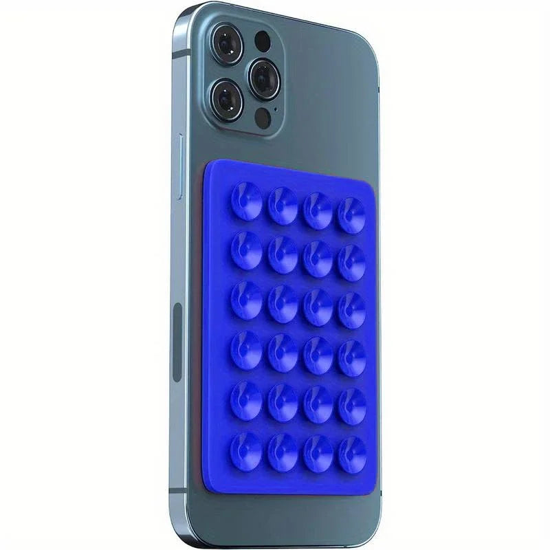 Pack of 3 Silicone Mobile Suction Pad – Strong Grip Anti-Slip Phone Holder (Reusable Stick Pad)