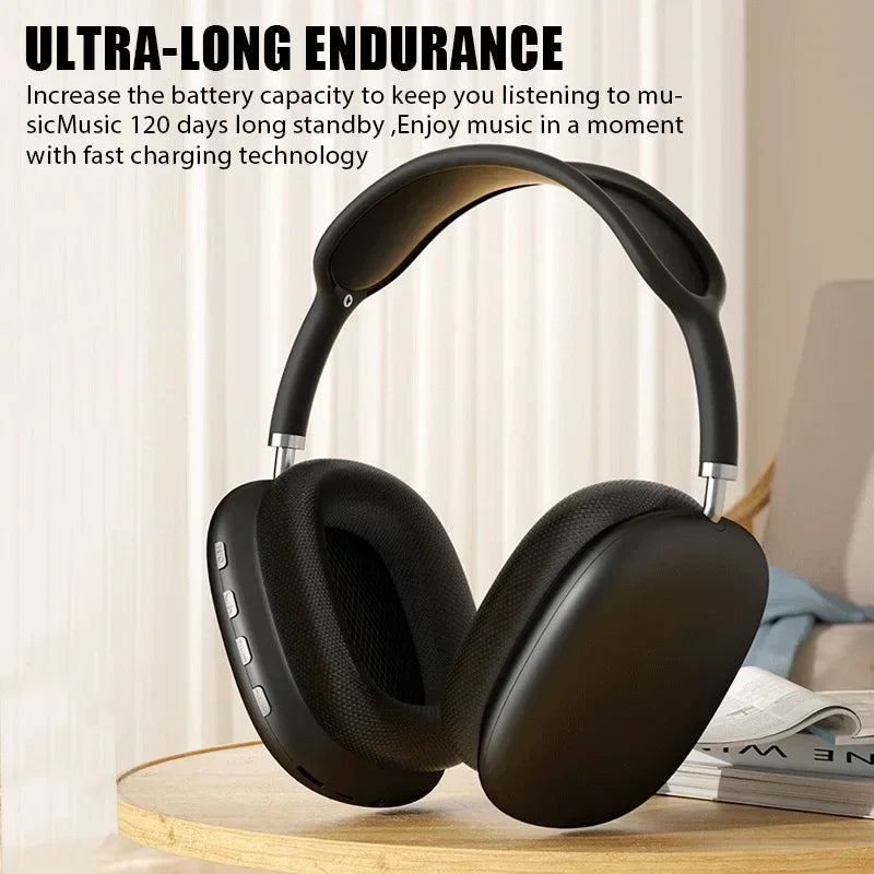 P9 Wireless Bluetooth Headphones – HiFi Stereo Sound, Noise Reduction & Memory Card Support